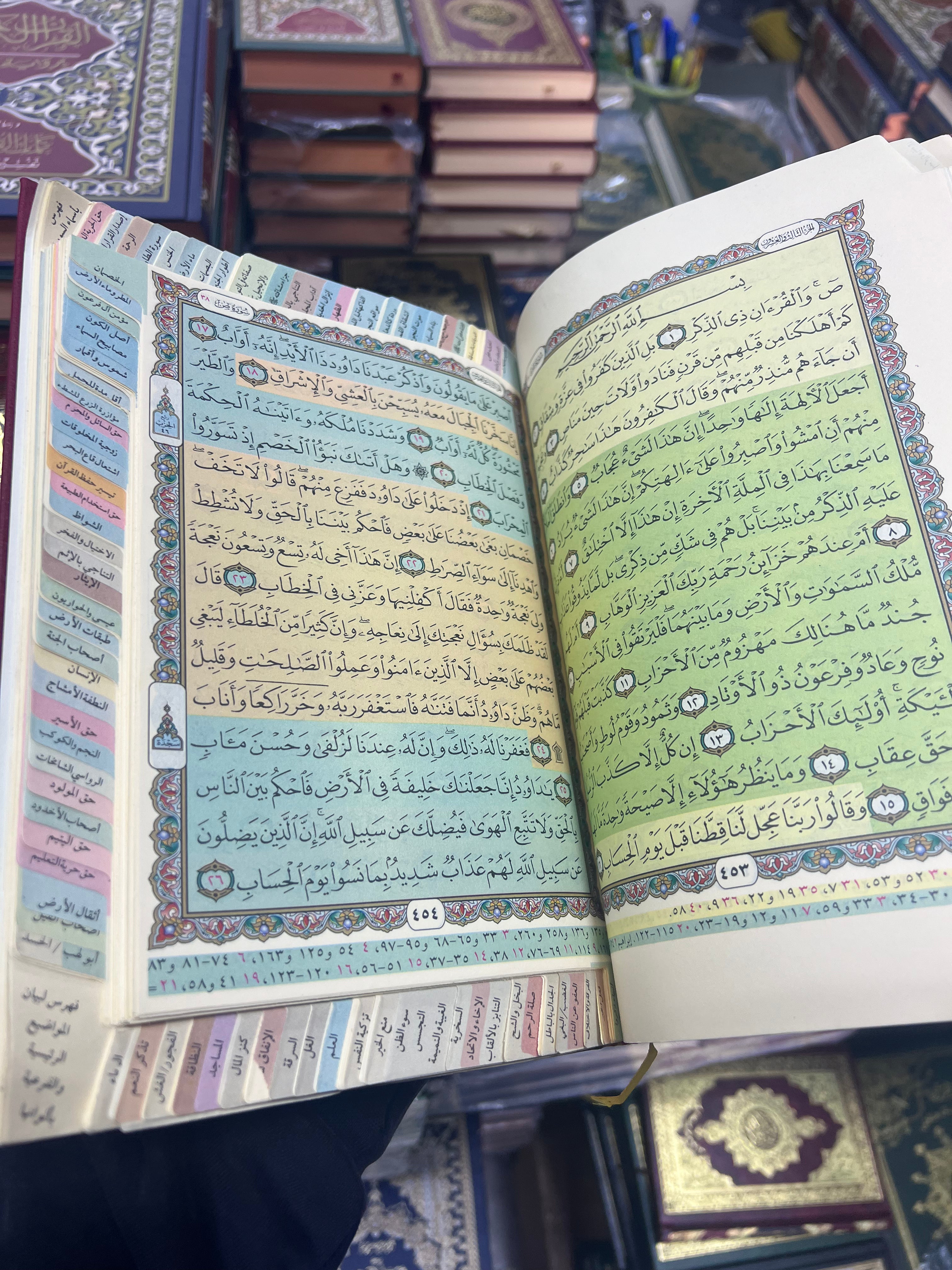 المصحف المفهرس لمواضيع القرآن - حفص عن عاصم - دار التقوى .